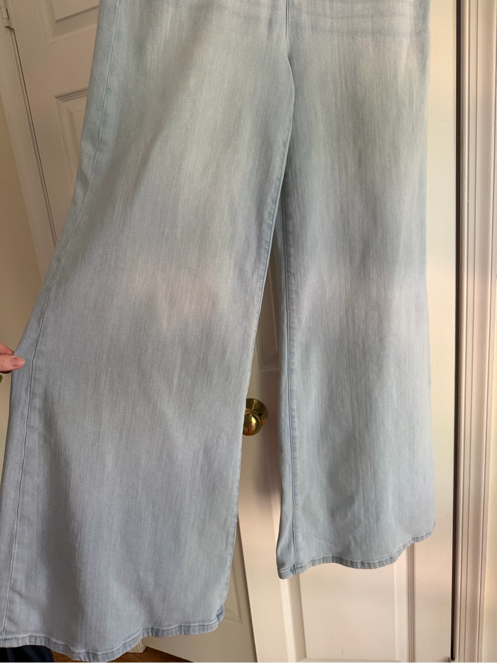 FRAME Le Palazzo High Rise Wide Leg Jeans Light Wash Size 31 NWT $288 - Picture 10 of 14